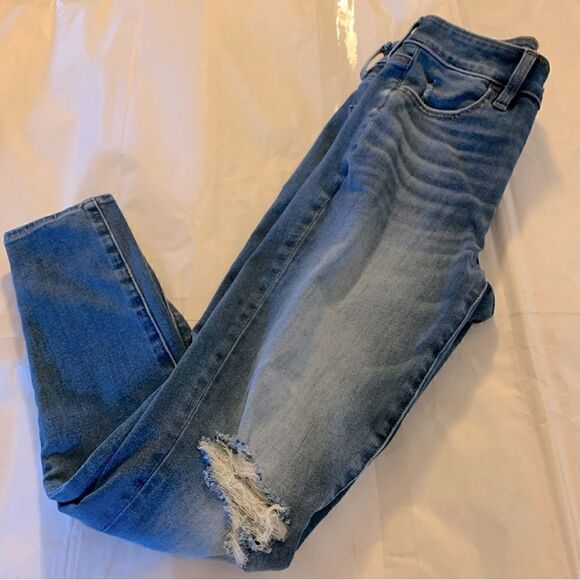 American Eagle ‘Hi-Rise Jegging’ ‘360 Next Level Stretch’ Skinny Sz 4 SHORT - Picture 1 of 5